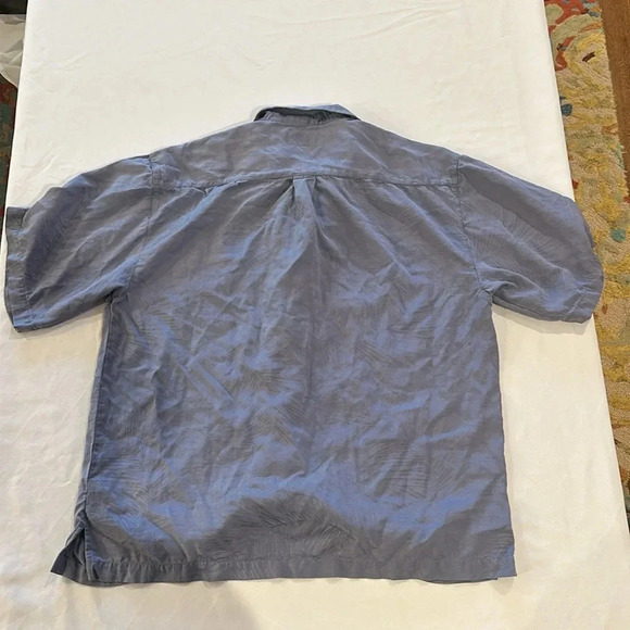 Jamaica Jaxx men’s 100% silk short sleeve button down up shirt large - Picture 4 of 4